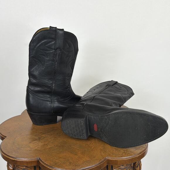 Durango Black Leather Western Boots Tonal Stitching Men\'s 9.5 Style TR780 main image 8